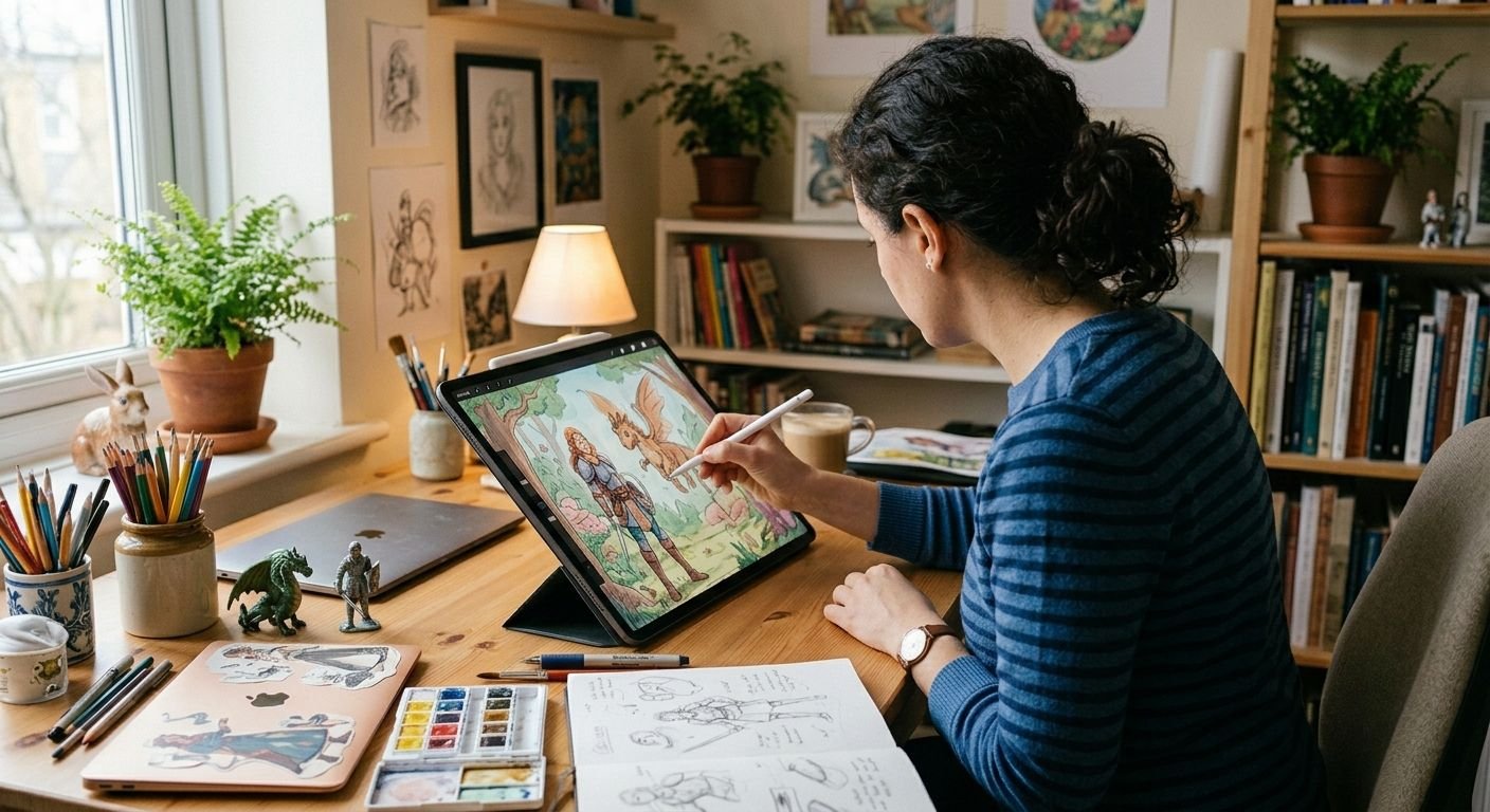 Custom Artwork Creation illustration style